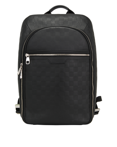 Large Michael Backpack, &pound;995, Handbags, Black, Canvas, Front view